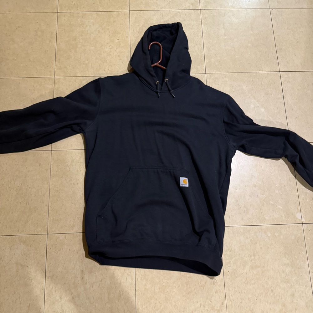Carhartt Men's Black Hoodie Sweater Medium